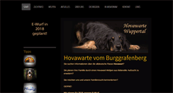 Desktop Screenshot of hovawarte-wuppertal.de